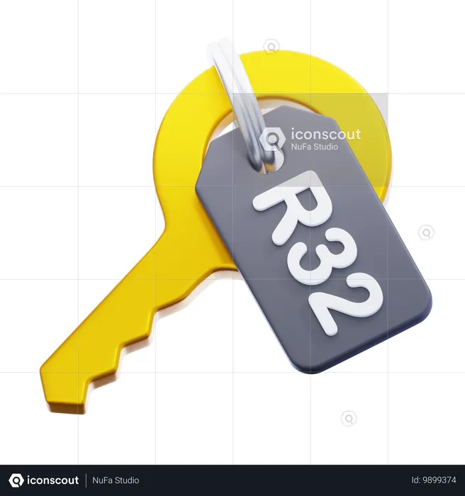 HOTEL KEY  3D Icon