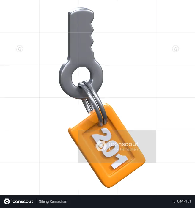 Hotel Key  3D Icon