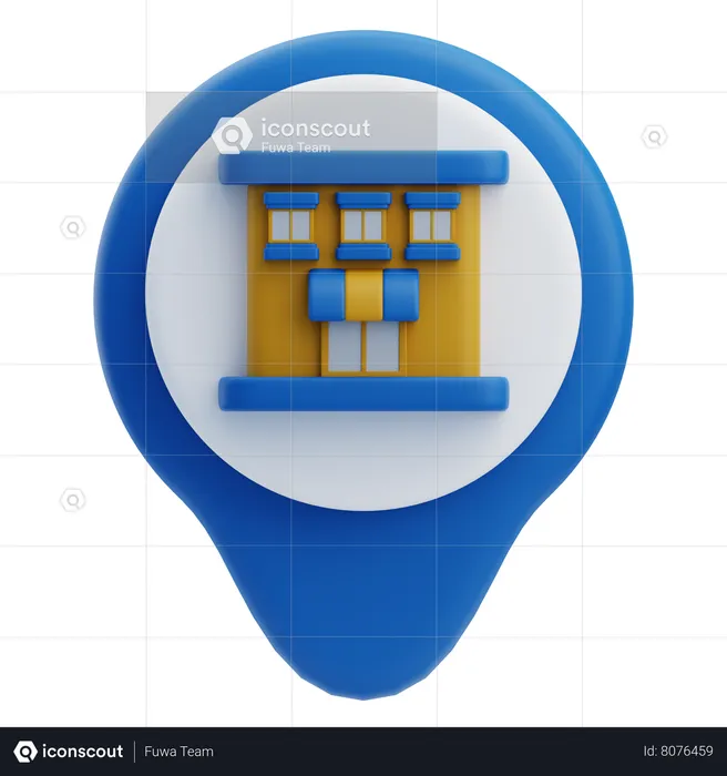 Hotel Location  3D Icon