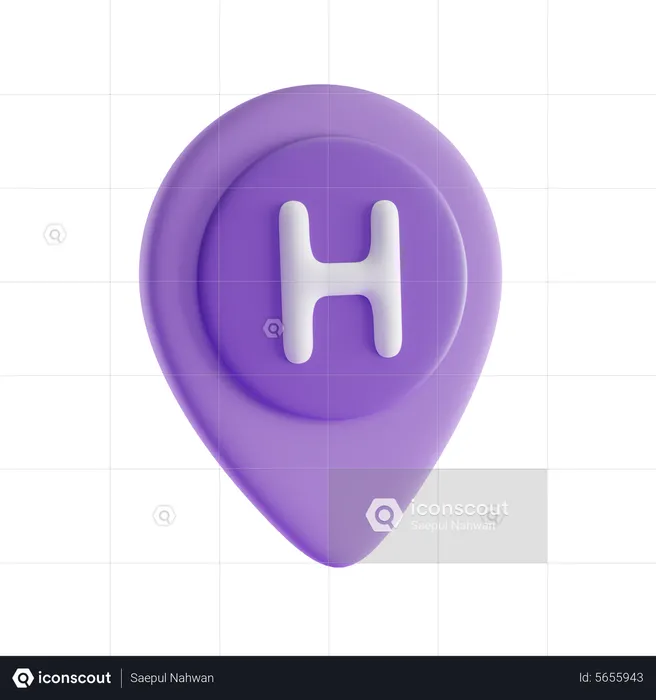 Hotelschild  3D Icon