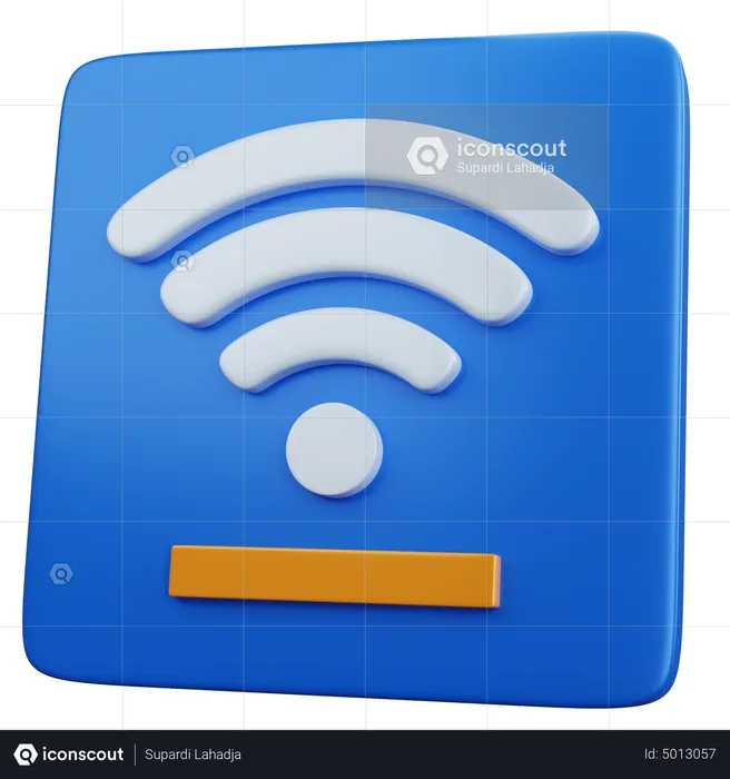 Hotel Wifi  3D Icon