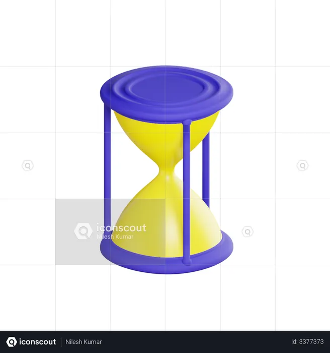 Hourglass  3D Illustration