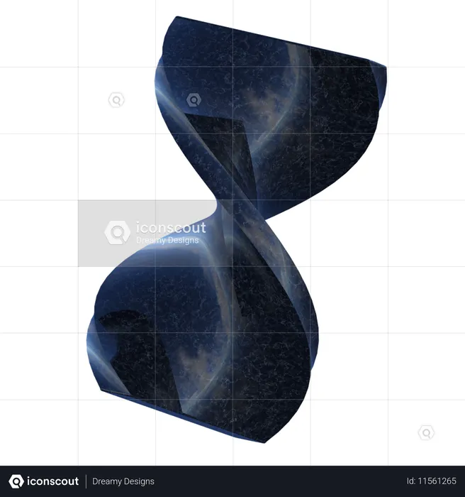 Hourglass Shape  3D Icon