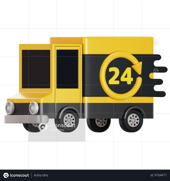 Hours Delivery  3D Icon