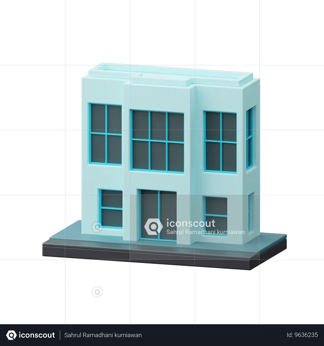 House building  3D Icon