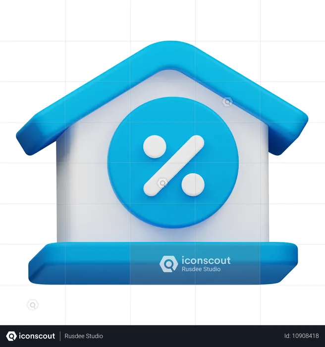 House Discount  3D Icon