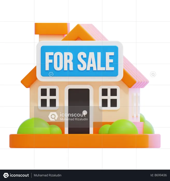 House For Sale  3D Icon