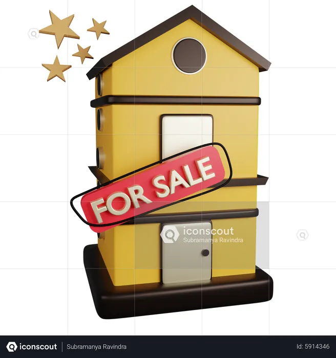 House For Sale  3D Icon