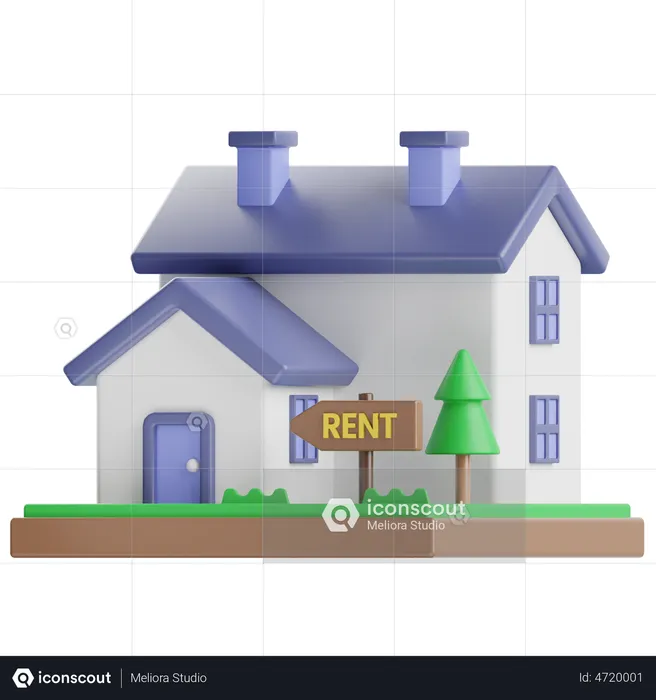 House For Sale  3D Illustration