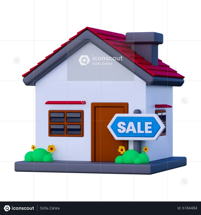 House for Sale  3D Icon