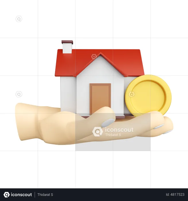 House For Sell  3D Icon