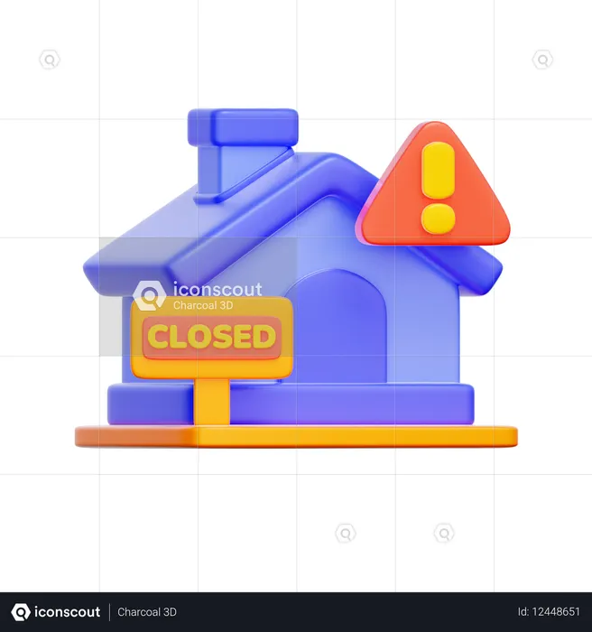 주택 압류  3D Icon