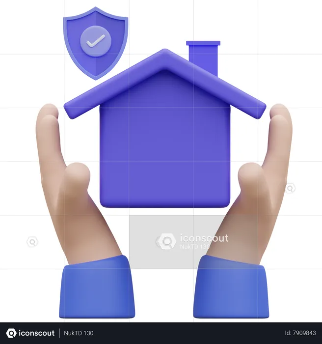 House Insurance  3D Icon