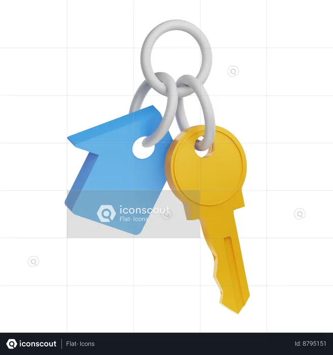 House Key  3D Icon