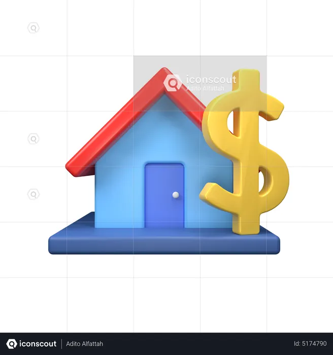 House Loan  3D Icon