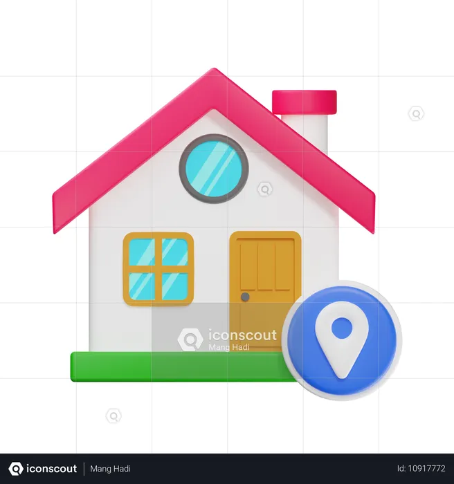 House Location  3D Icon