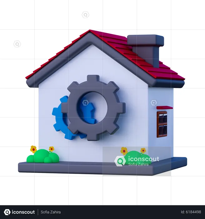 House Management  3D Icon