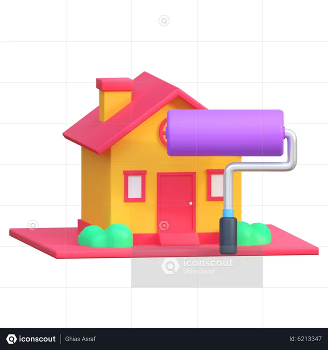House Paint Service  3D Icon