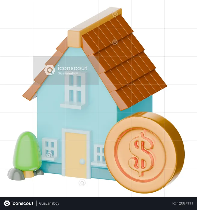 House Price  3D Icon