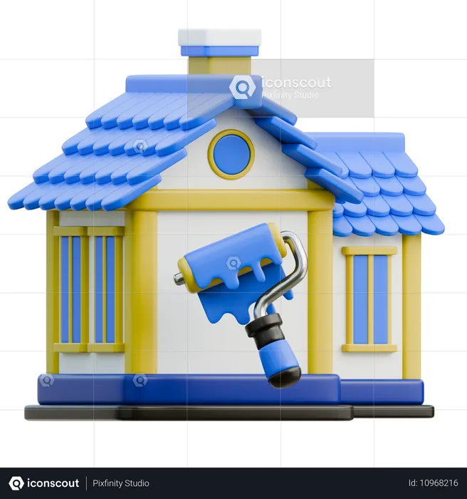 House Renovation  3D Icon