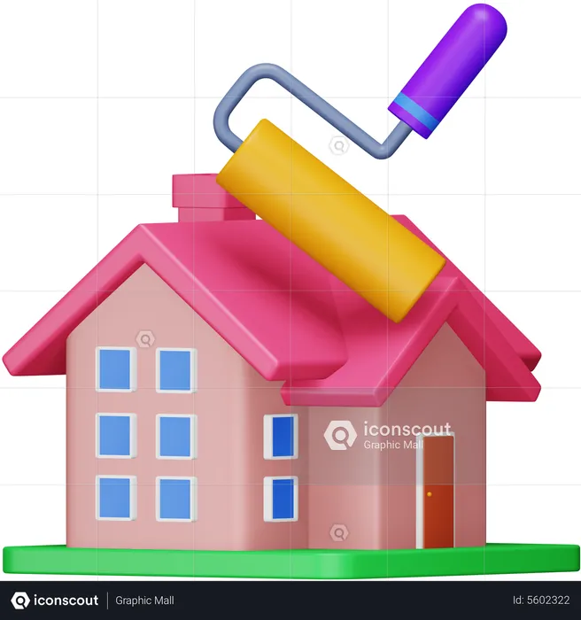 House Renovation  3D Icon
