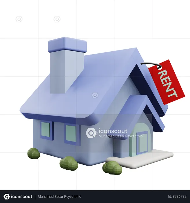 House Rent  3D Icon
