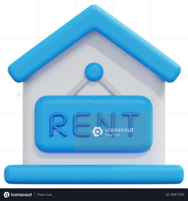 House Rent  3D Icon