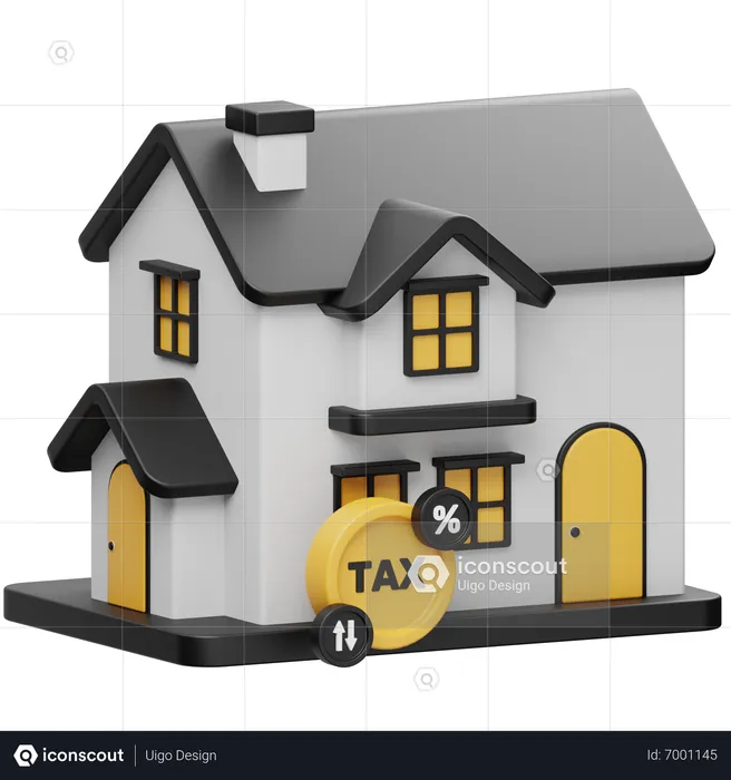 House Tax  3D Icon