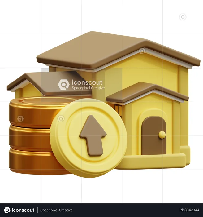 House Value Growth  3D Icon