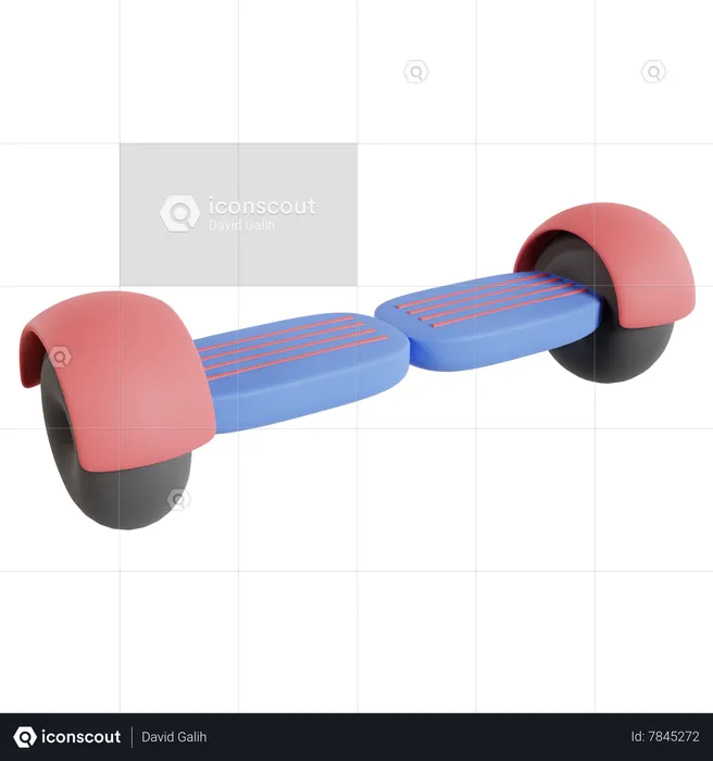 Hover Board  3D Icon