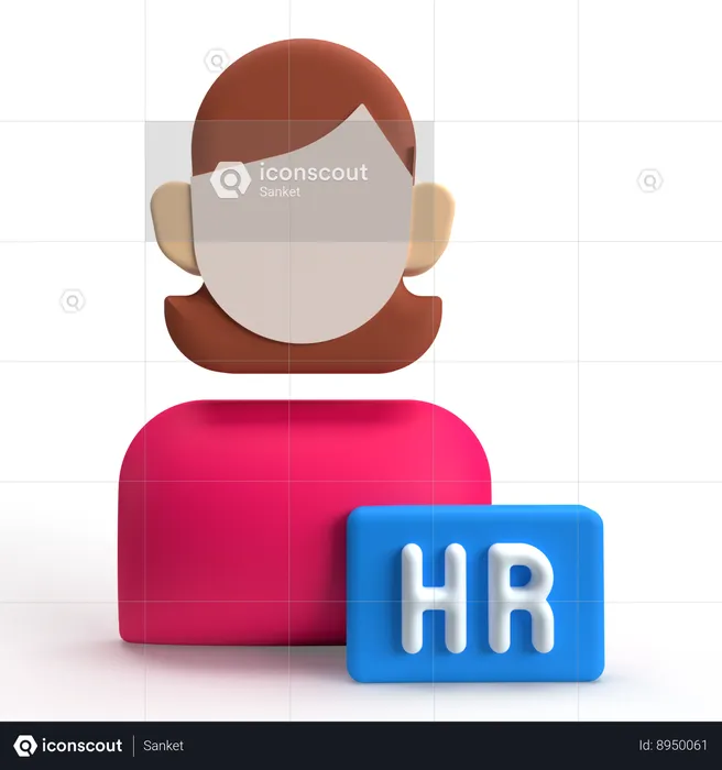 HR  3D Icon