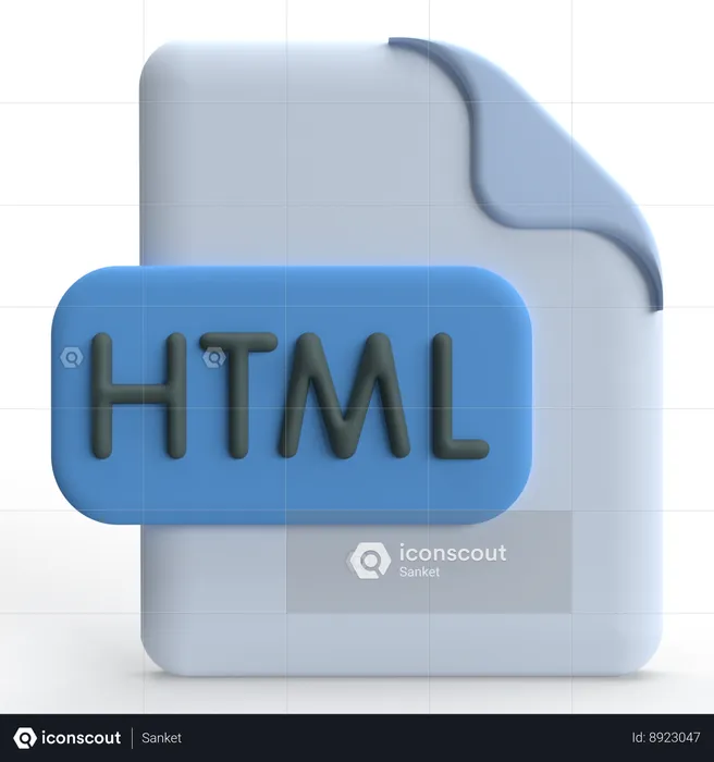 HTML  3D Icon