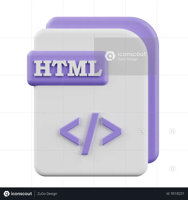 HTML  3D Icon