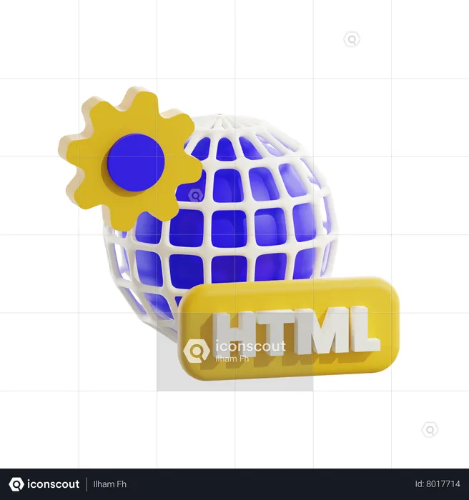 Html  3D Icon