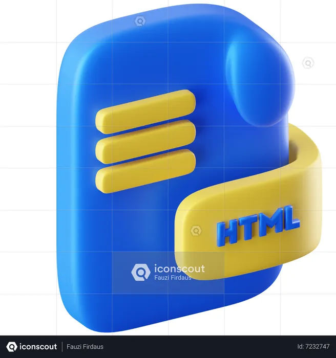 Html  3D Icon