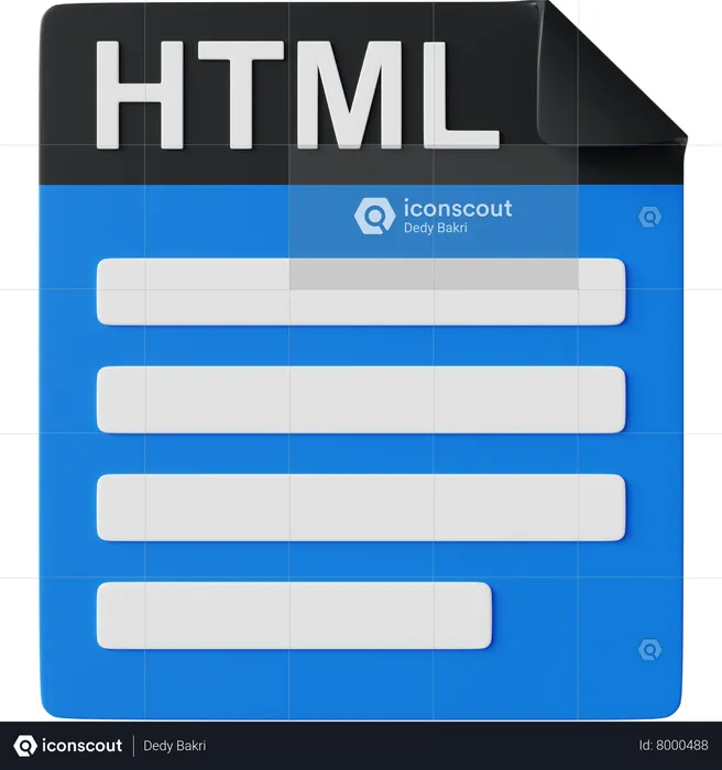HTML  3D Icon