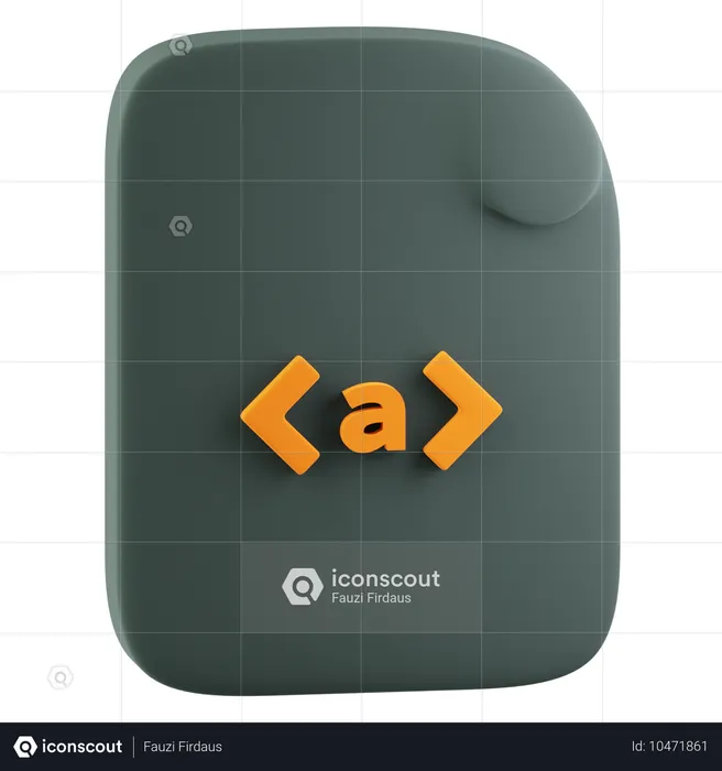 Html 앵커 링크  3D Icon