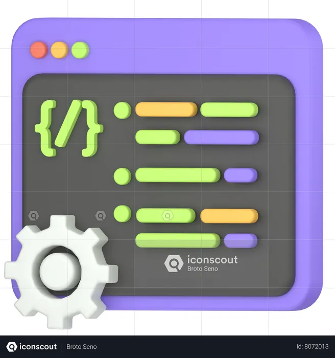 HTML Code  3D Icon
