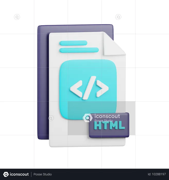 HTML-Datei  3D Icon