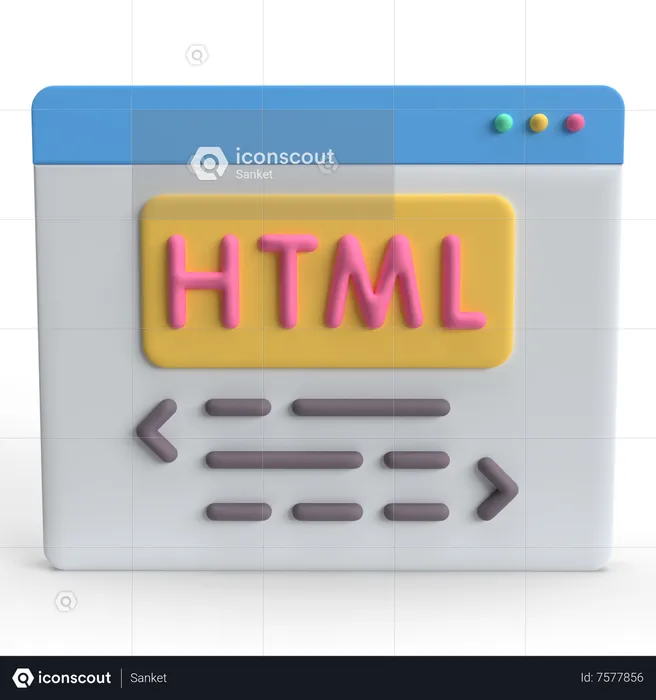 Pagina html  3D Icon