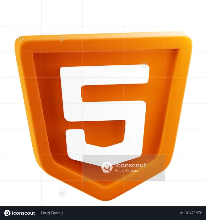 Logotipo html5  3D Icon