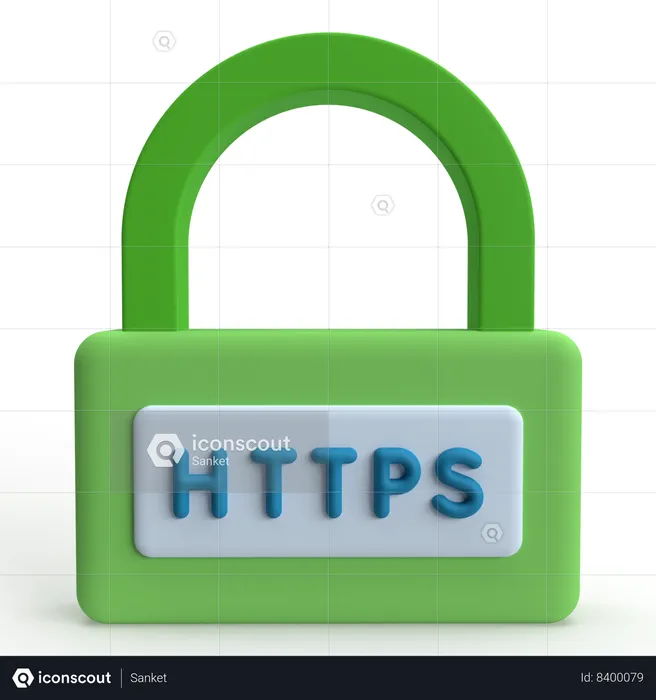 HTTPS  3D Icon