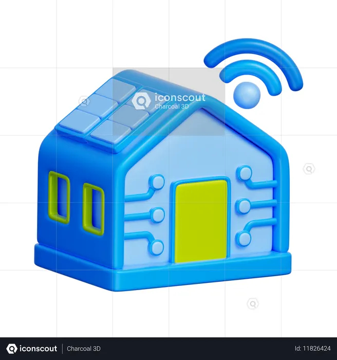 Centro de casa inteligente  3D Icon