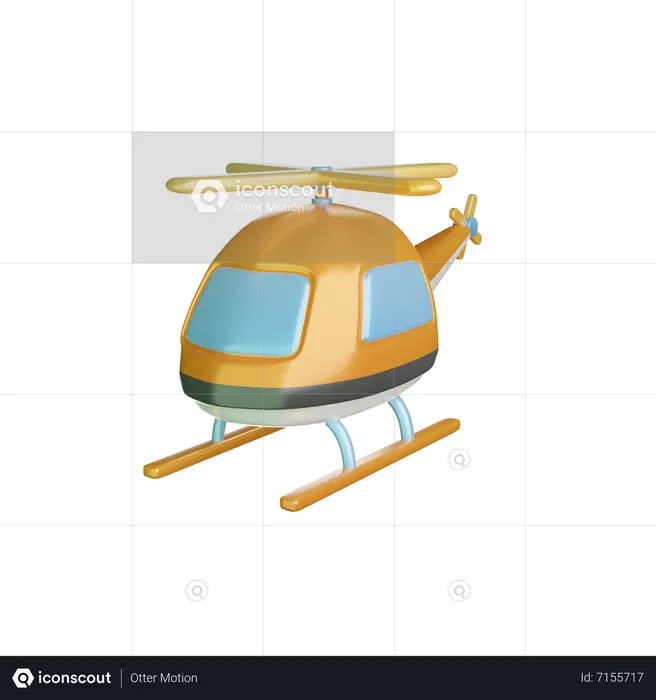 Hubschrauber  3D Icon