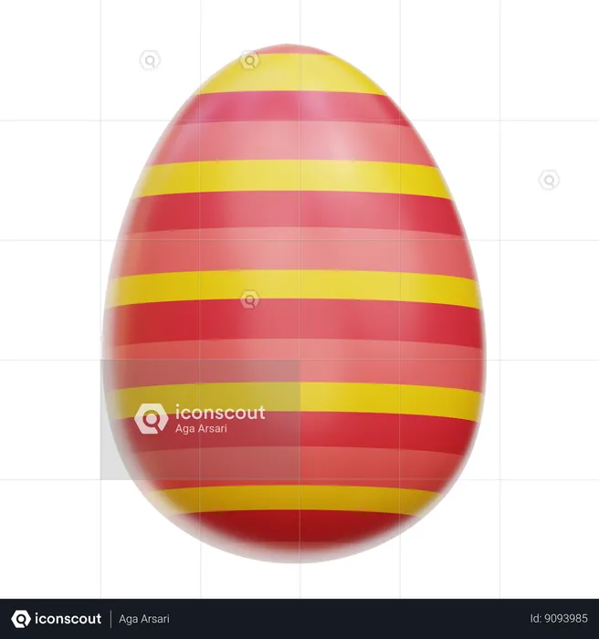 El huevo de Pascua  3D Icon