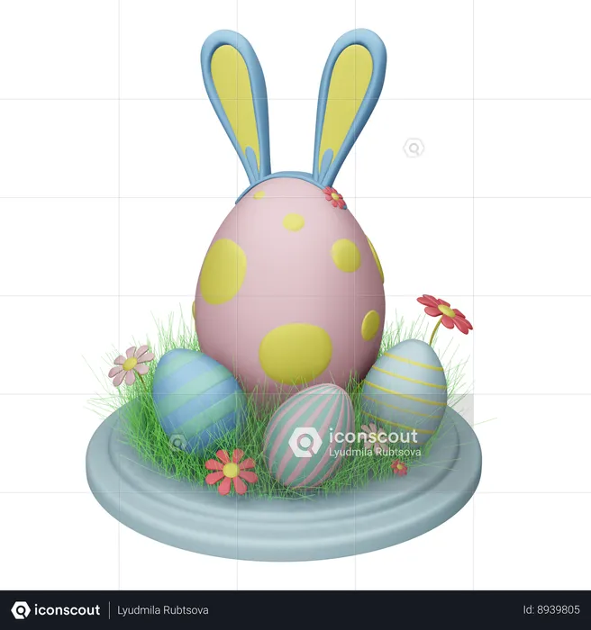 Huevos de Pascua  3D Icon