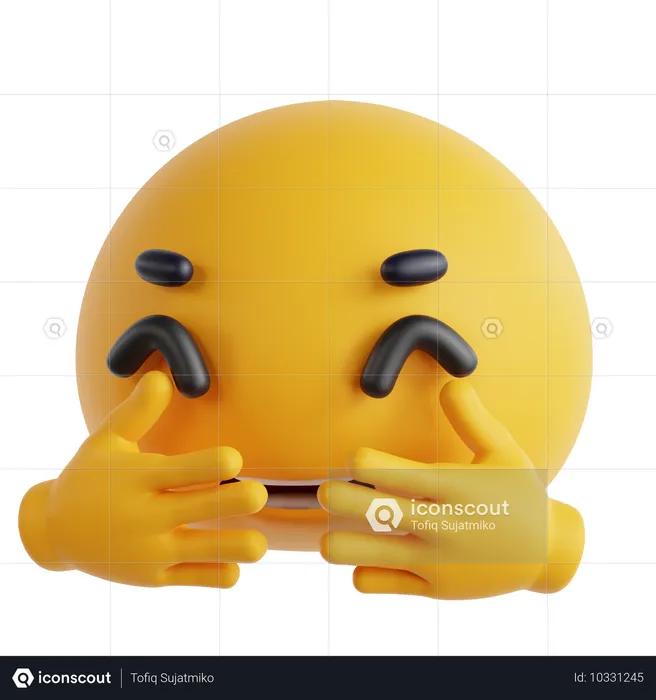 Hug Emoji 3D Icon