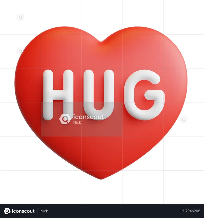 Hug Emoji 3D Sticker