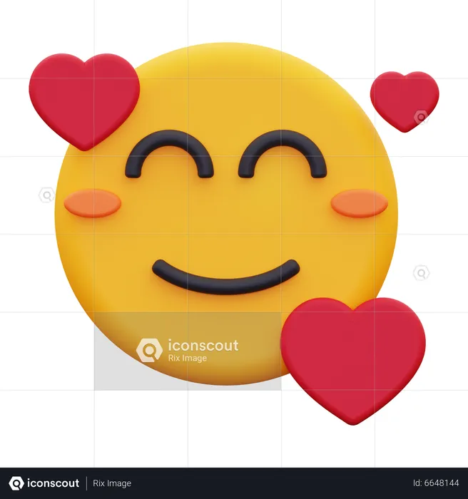 Hug Emoji 3D Icon