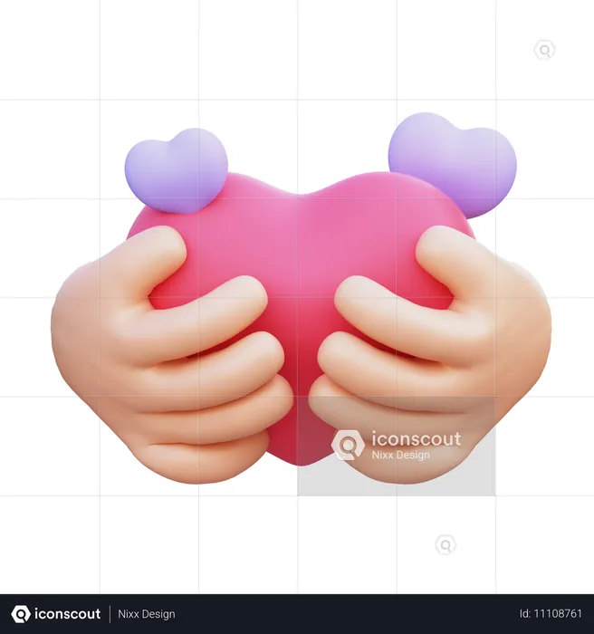 Hug Love  3D Icon